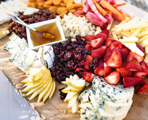 cheese and fruit platter