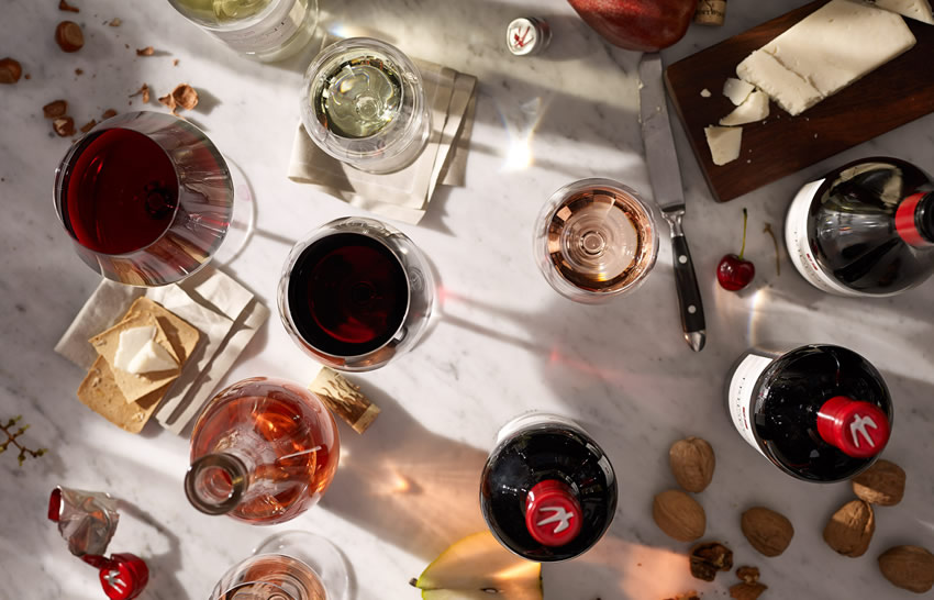 Food and Wine at party